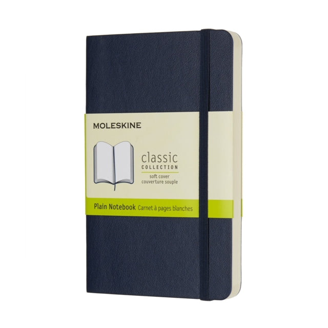 Moleskine Sapphire Blue Pocket Plain Notebook Soft-8055002854726