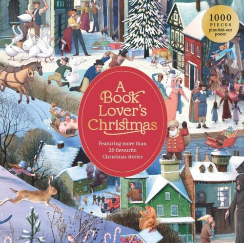 A Book Lover's Christmas : A 1000-piece jigsaw puzzle-9781399625500