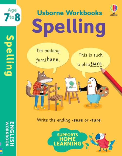 Usborne Workbooks Spelling 7-8-9781474991049