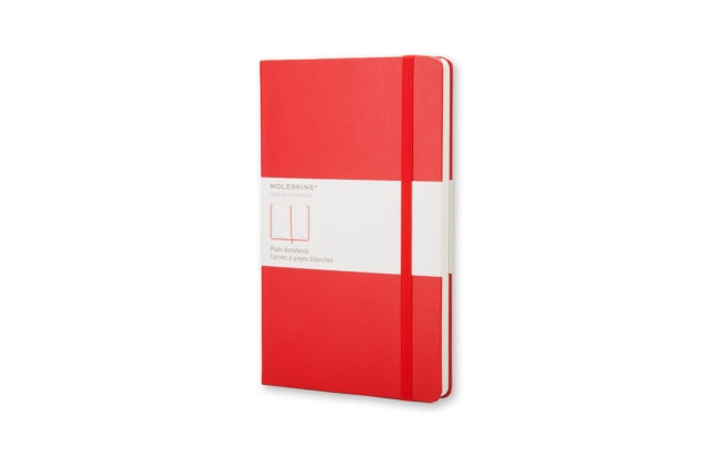 Moleskine Pocket Plain Hardcover Notebook Red-9788862930024